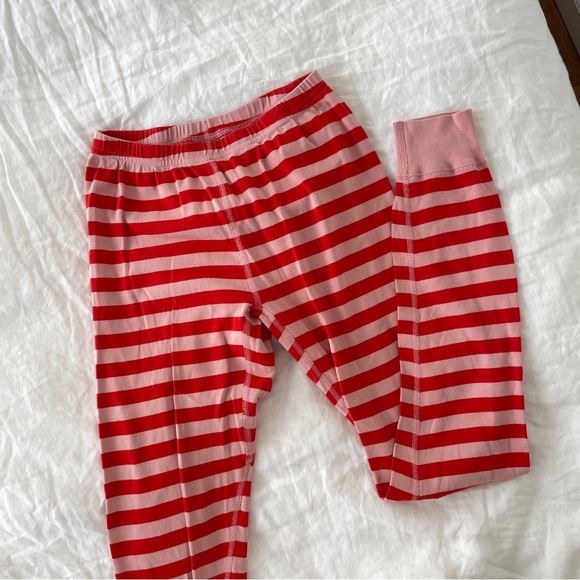 Striped Red and Pink Cotton Pajama Set - Picture 4 of 4